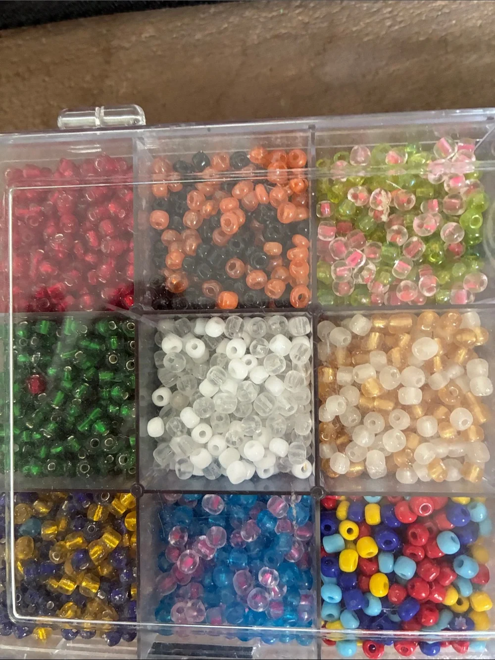 Bead & Jewelry Organizer Set in Teal & Clear - Multi-Compartment Storage Full